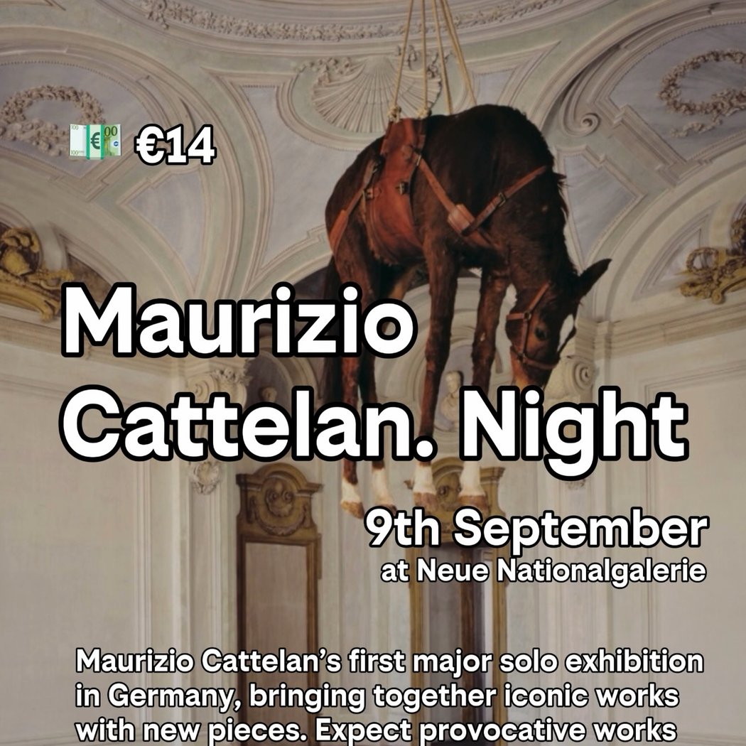 Maurizio Cattelan. NIGHT | Preis der Nationalgalerie 2026 1