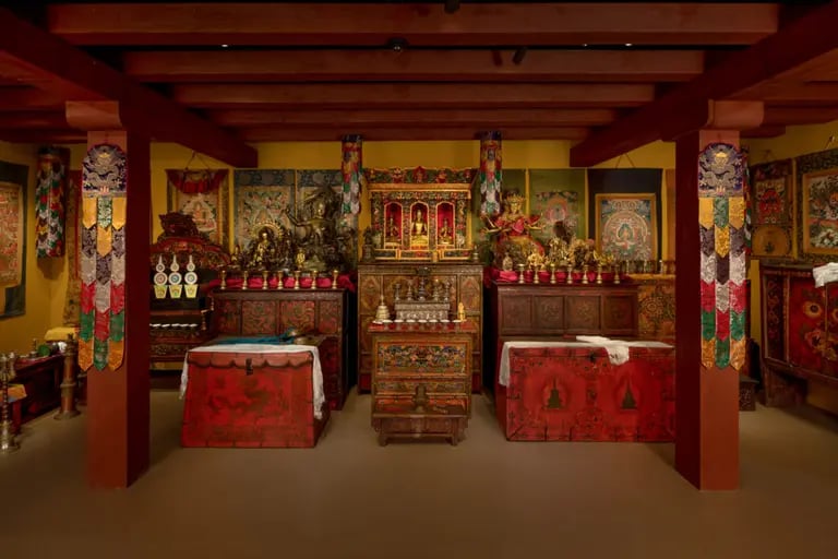 Tibetan Buddhist Shrine Room