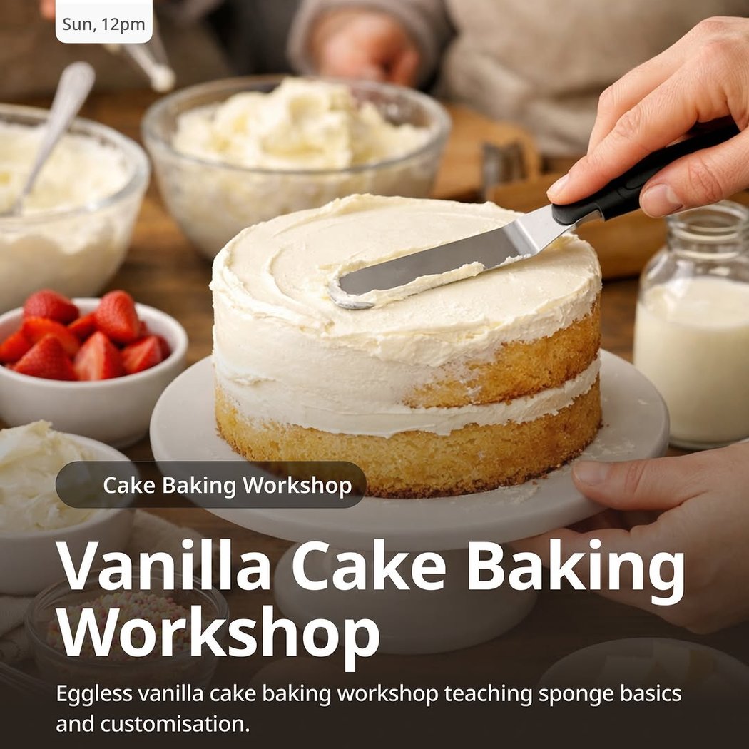 Vanilla Cake Baking Workshop 1
