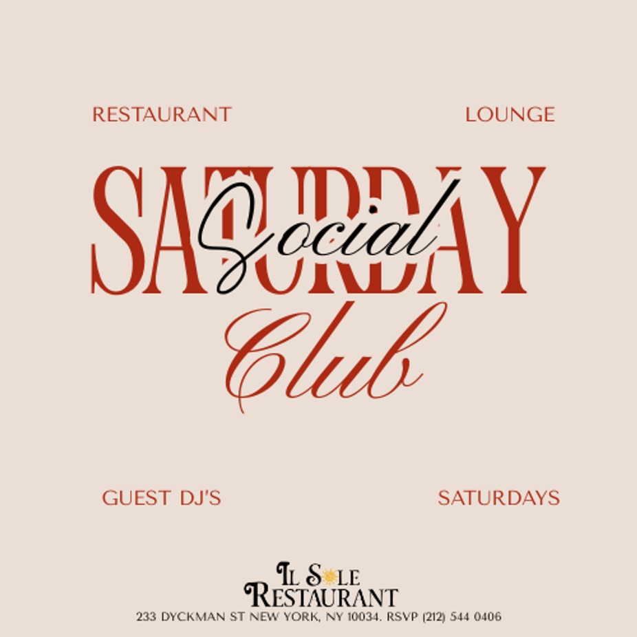 Social Club Saturday 1