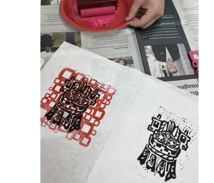 Basic Relief Printmaking Series with Karen La Du 1