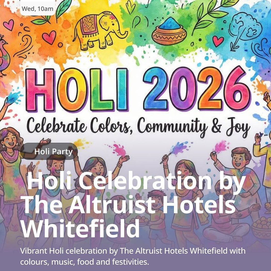 Holi Celebration by The Altruist Hotels Whitefield 1