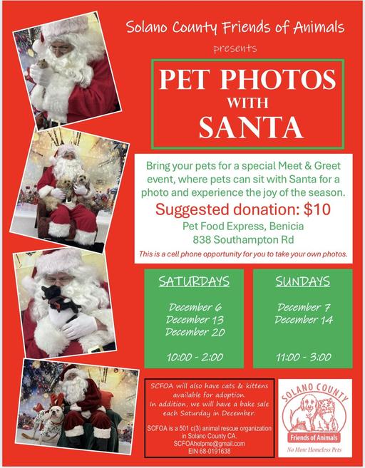 Pet Photos with Santa 1