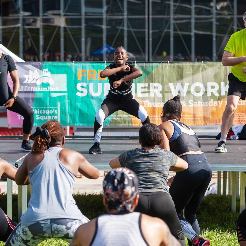 Millennium Park Summer Workouts 1