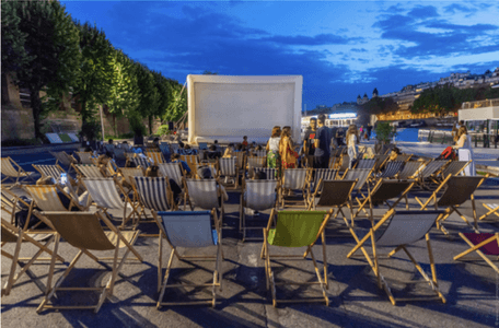 Cinéma en plein air à 5€ chez Vedettes de Paris