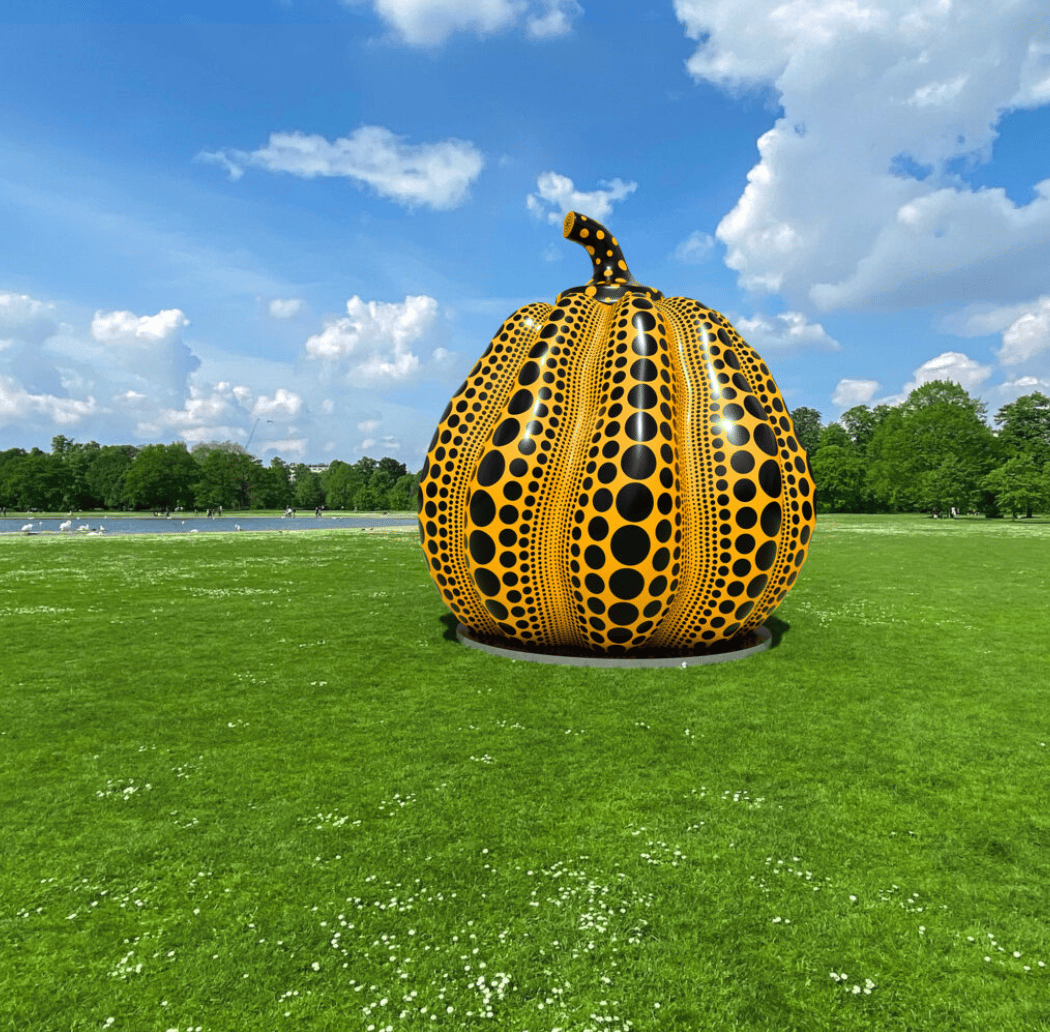 Pumpkin (2024) Sculpture by Yayoi Kusama 1