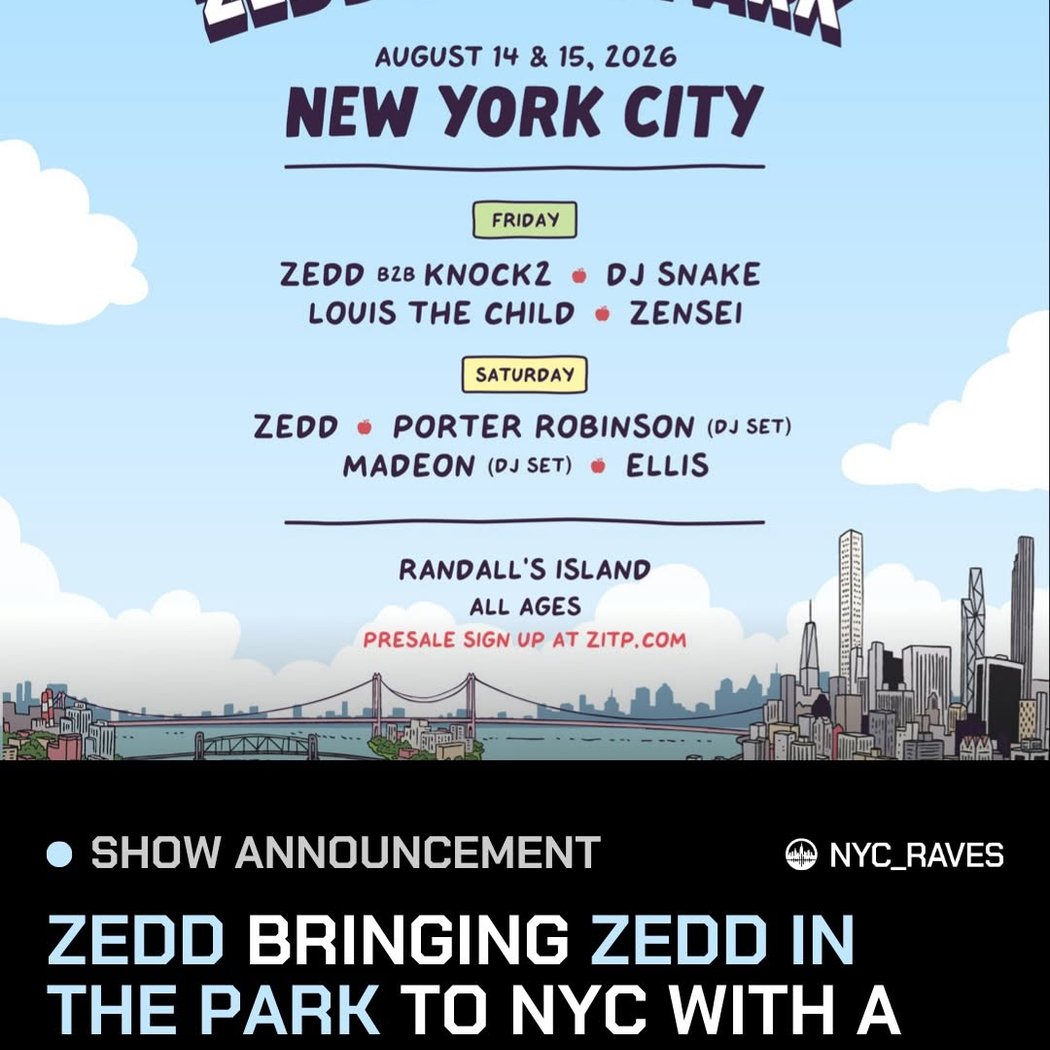ZEDD IN THE PARK 2