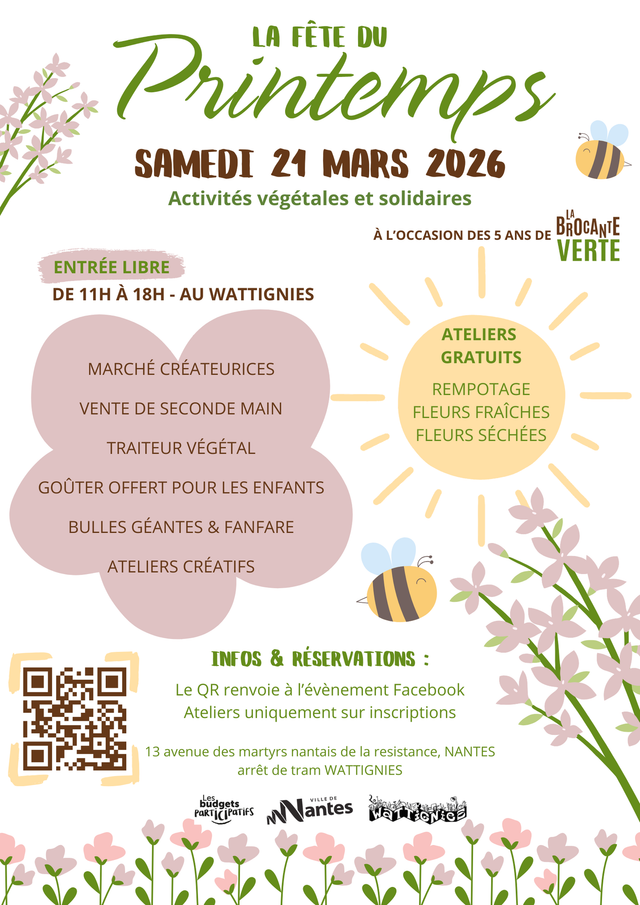 Ateliers fête du printemps de la Brocante Verte 1