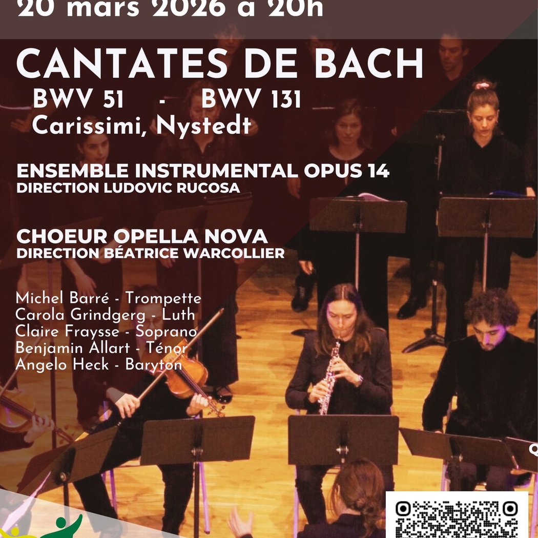 Concert solidaire par le Chœur Opella Nova et l'ensemble vocal et instrumental Opus 14 1