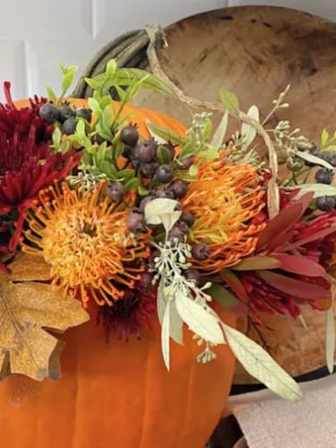 Fall Pumpkin Floral Class 1