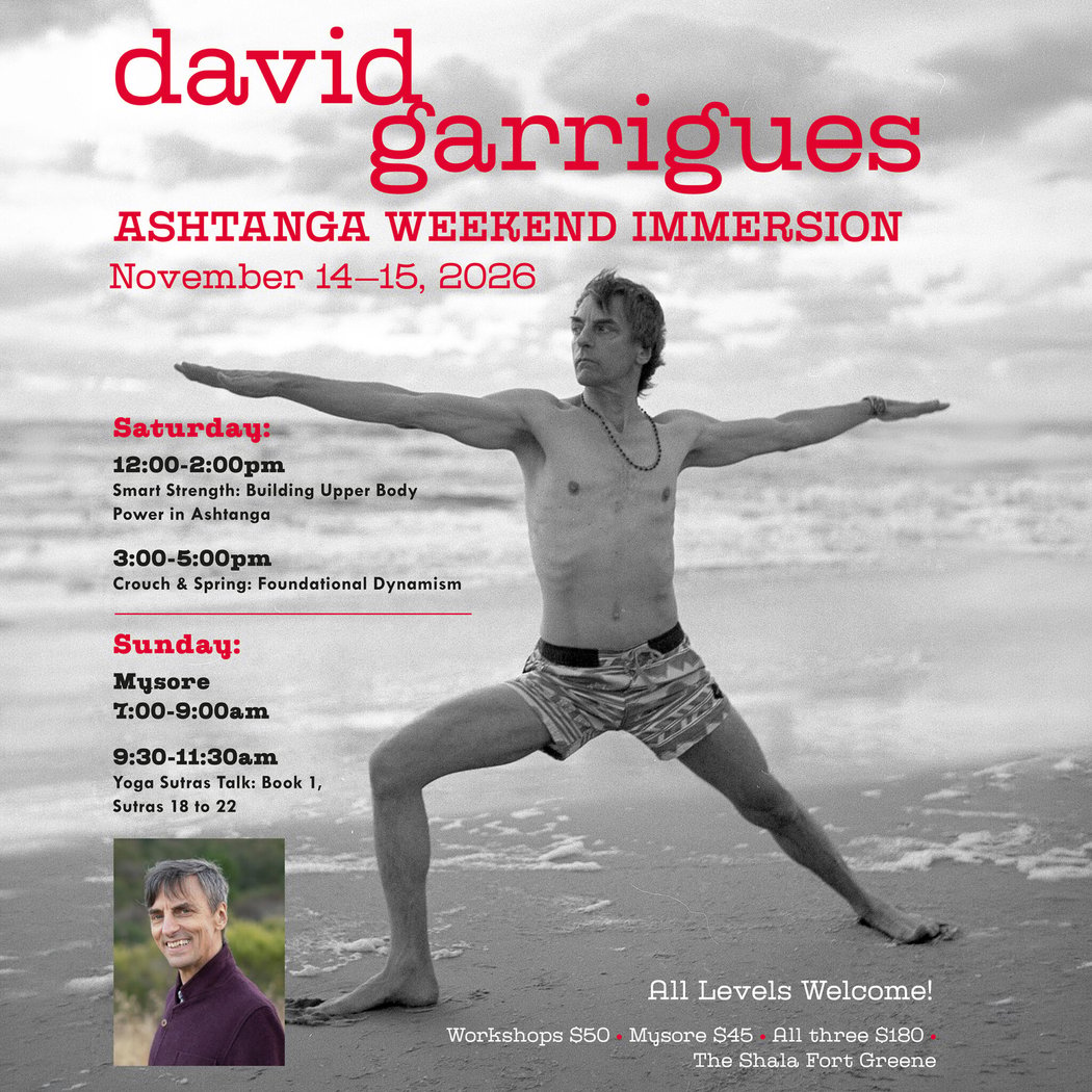 Ashtanga Immersion Weekend with David Garrigues
