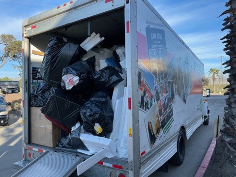 Styrofoam Recycling Drive - Load the Truck 1
