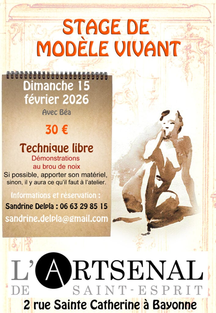 Stages de modèle vivant automne-hiver 2025-2026 1