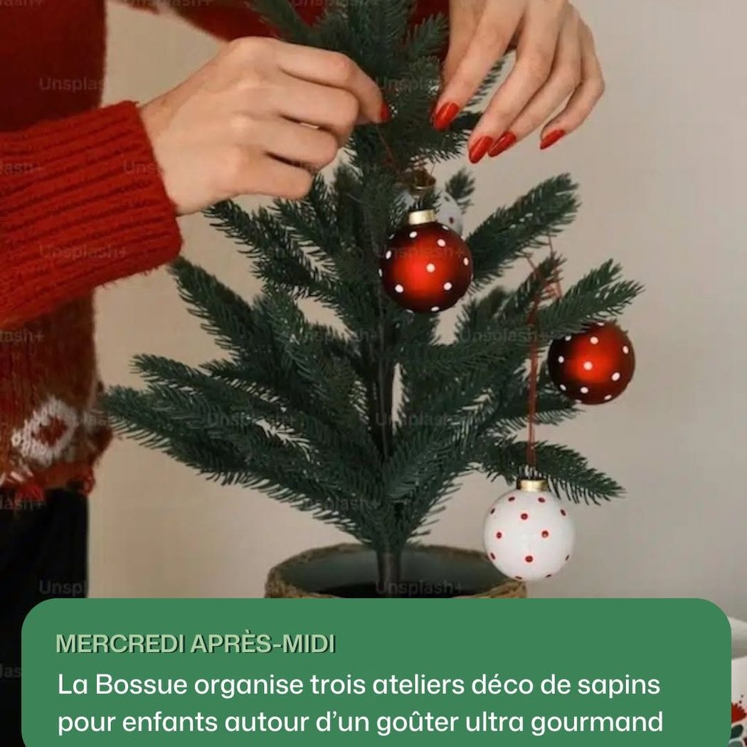 ateliers déco de sapins pour enfants 1