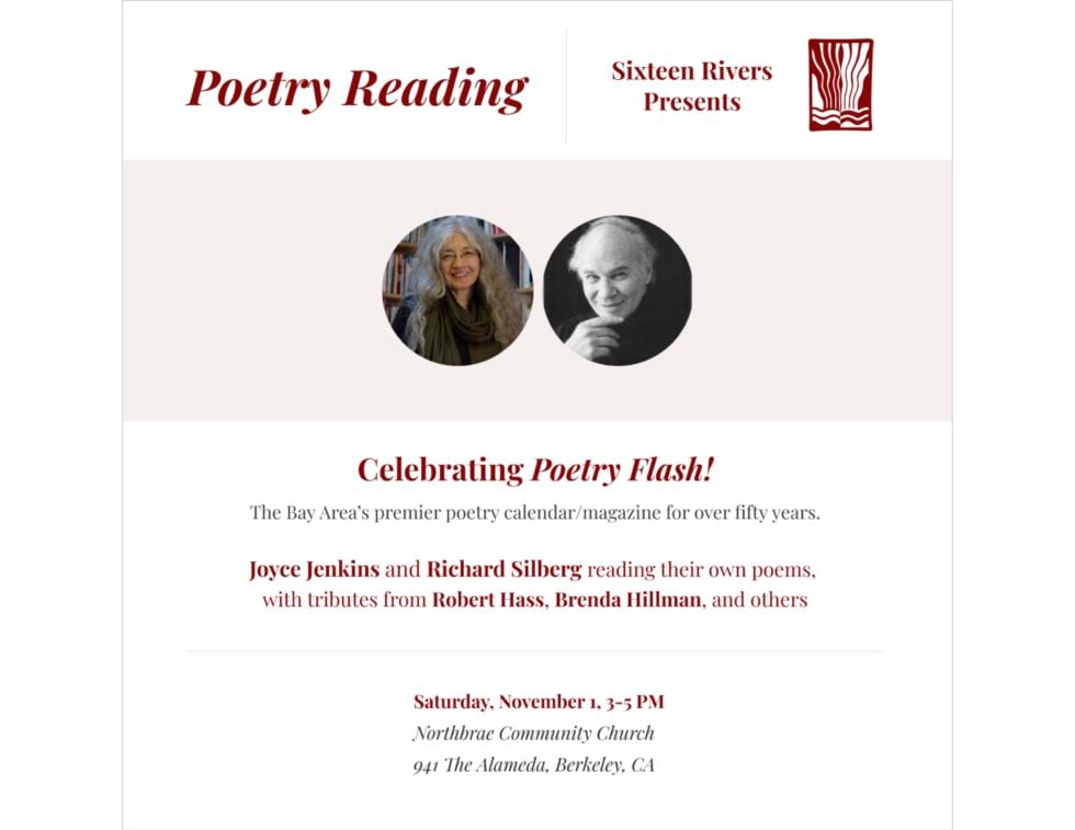 Celebration of Poetry Flash and Editors Joyce Jenkins and Richard Silberg 1