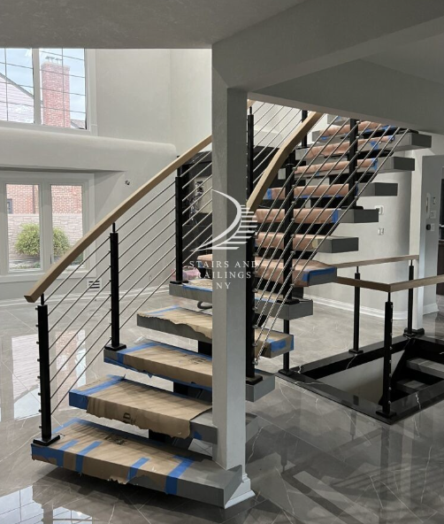 Cable Railing Stairs Brooklyn 1