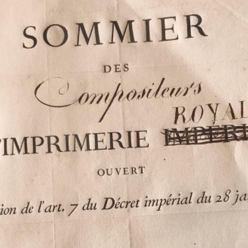 Conférence "Les ouvriers du livre à l'Imprimerie nationale, 1793-1830" 1