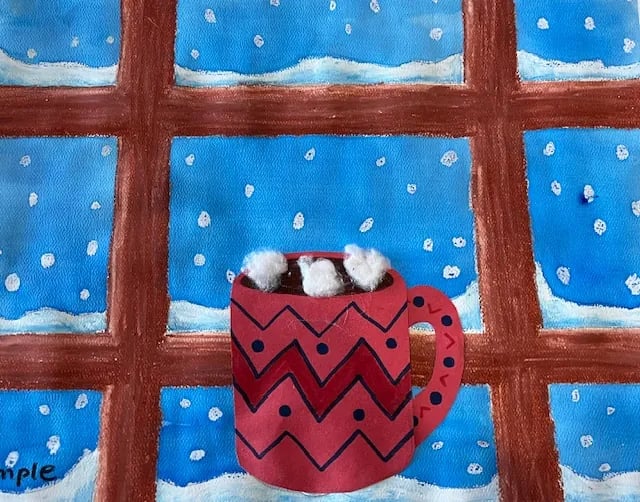 A Cup of Hot Chocolate - Painting pARTy for Kids 1