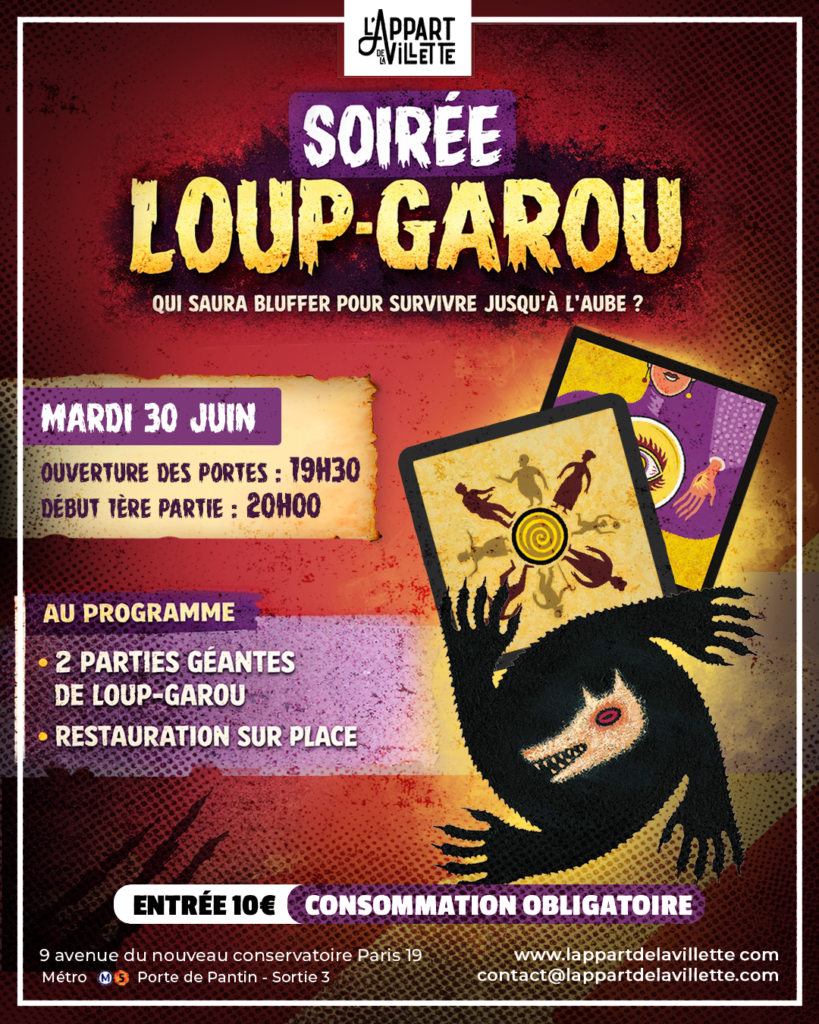 Soirée Jeux Loup Garou