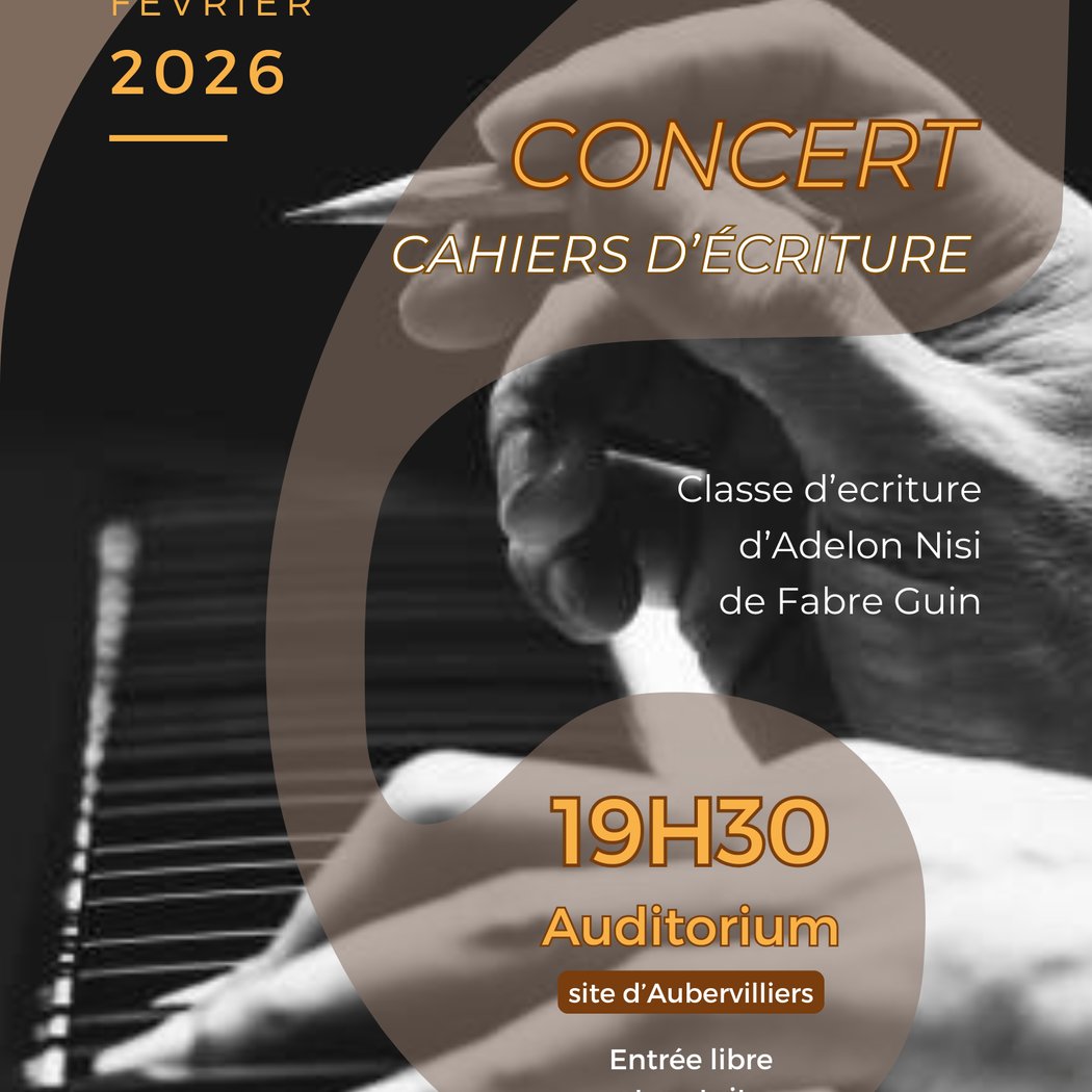 Concert de la classe d’écriture Adelon Nisi & Fabre Guin 1