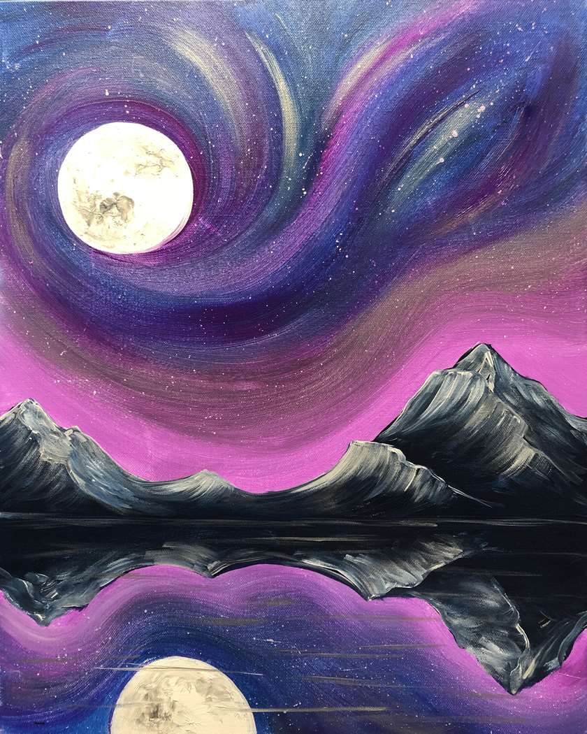 Aurora Over the Mountains 1