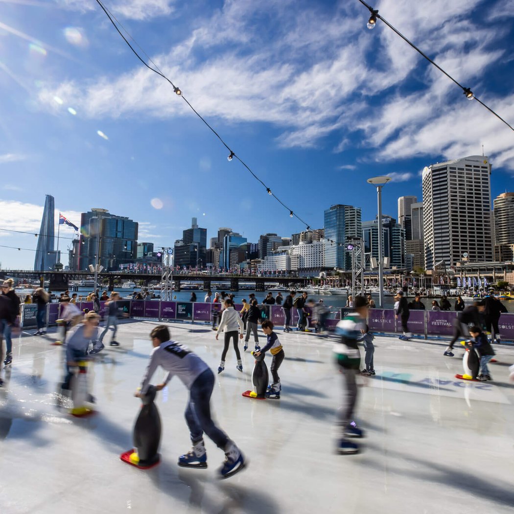 Ice Skating at Darling Harbour 2