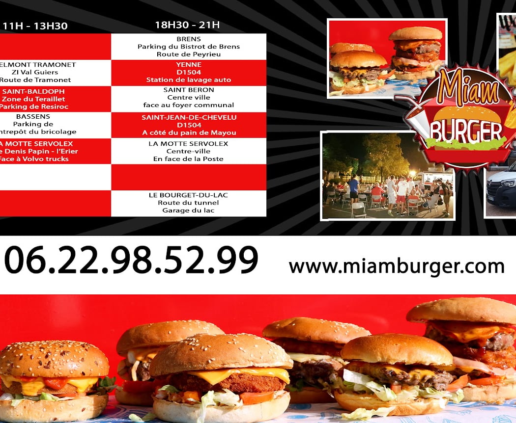 Miam' Burger Foodtruck emplacement: Bourget du Lac 3