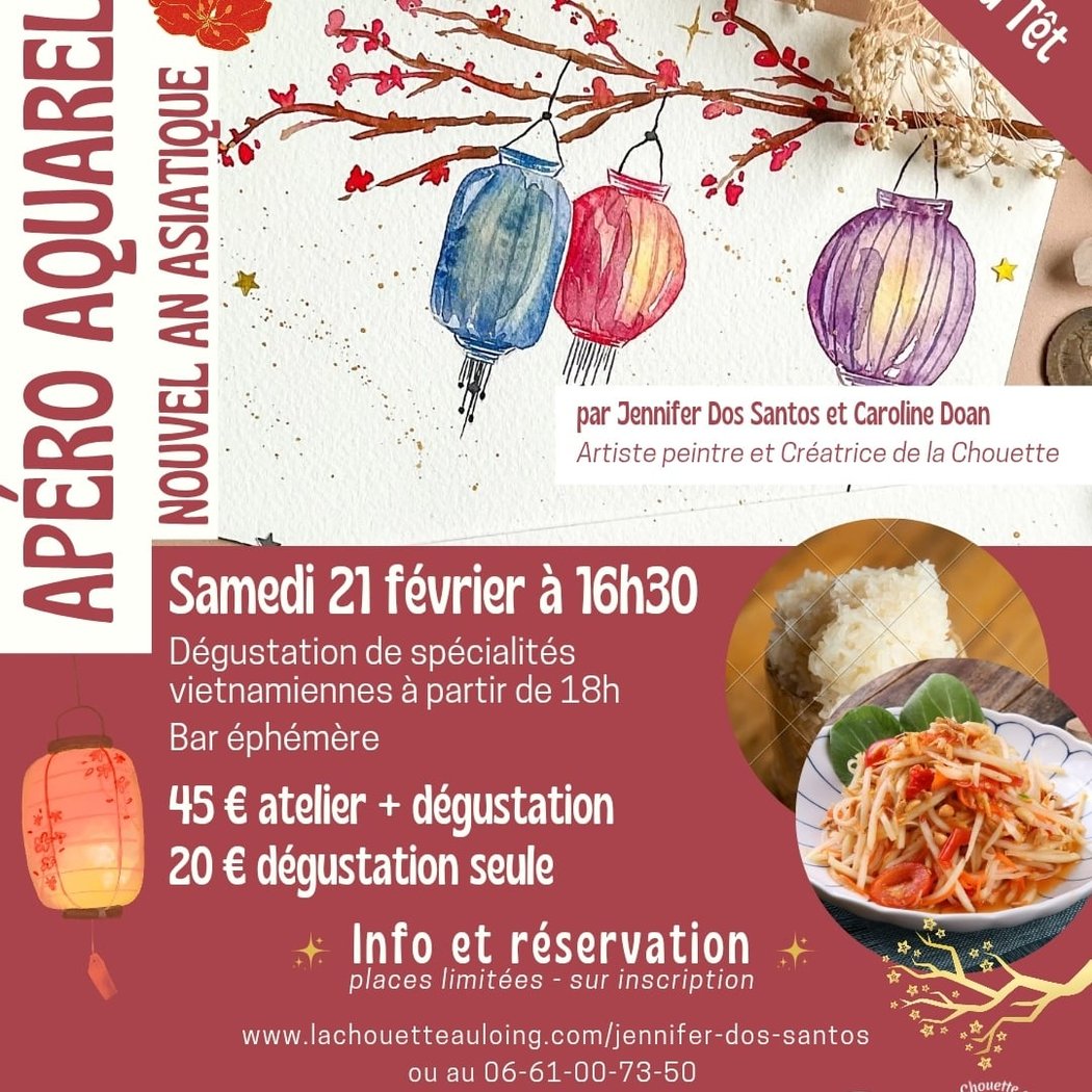 Apéro Aquarelle - Fête du Têt avec Jennifer Dos Santos 1