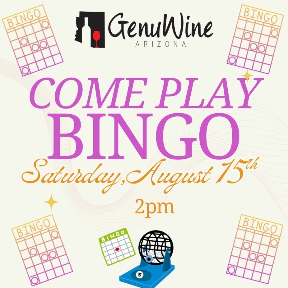 Saturday Afternoon BINGO at GenuWine 1