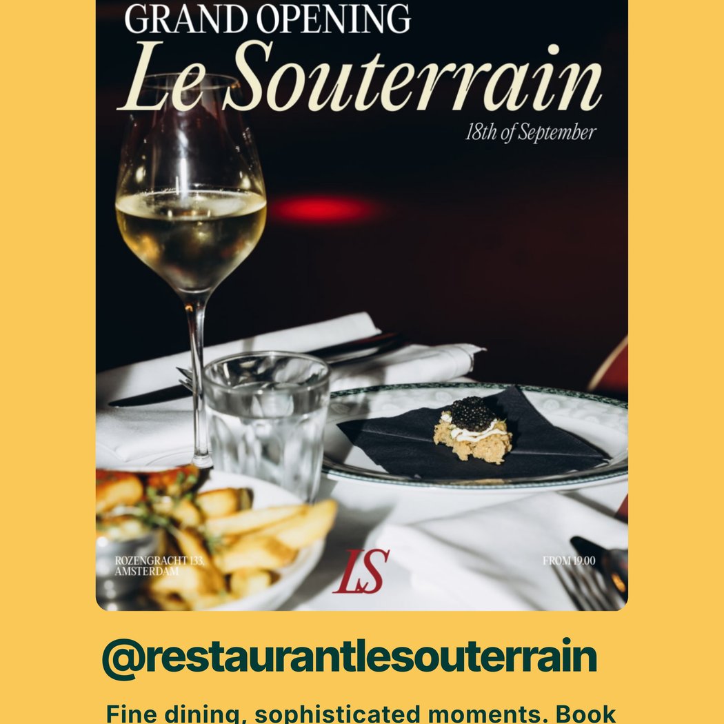 Grand Opening Le Souterrain 1