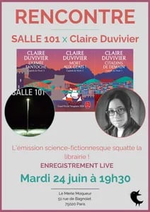 Rencontre / Enregistrement Radio : La Salle 101 invite Claire Duvivier 1