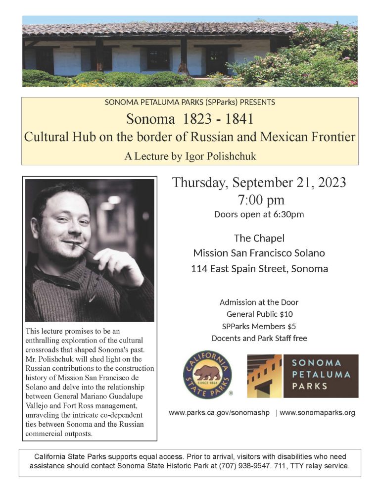 Lecture-Sonoma 1823-1841 Cultural Hub at Russian Border 1