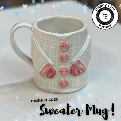Thursday Night Social Pottery Project: Sweater Mugs 1