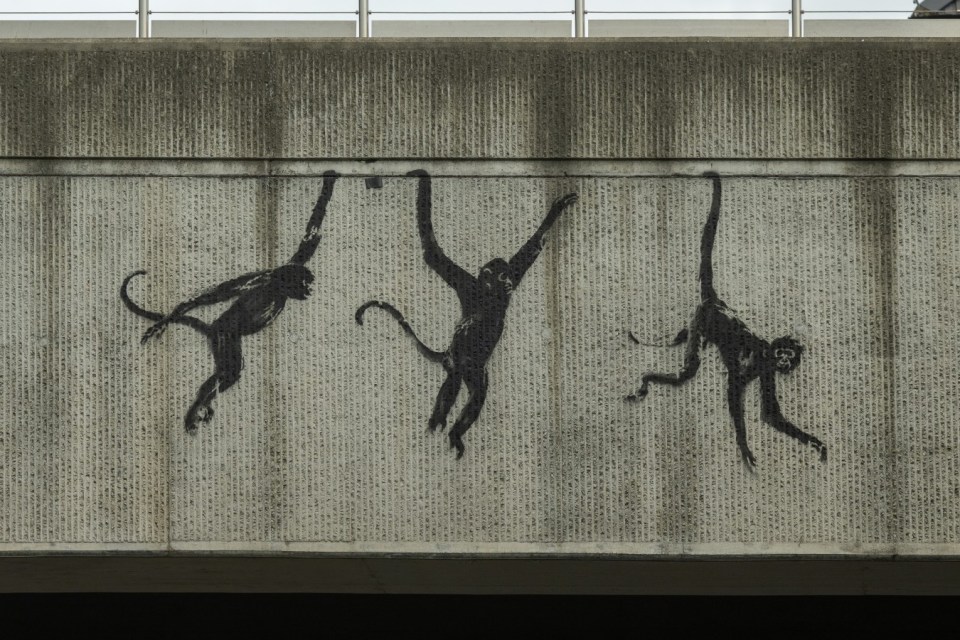 Banksy - "Three Monkeys" 1