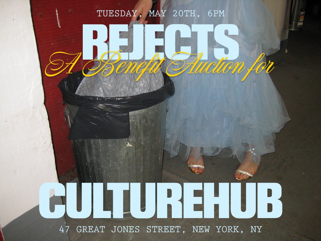 Rejects: An Auction for CultureHub 1