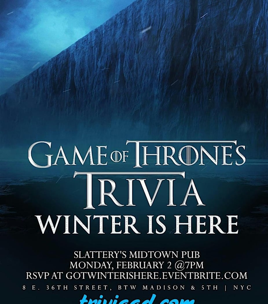 Game of Thrones Trivia Night 1