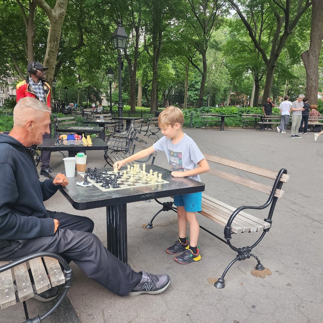 Washington Square West Chess Tables 1