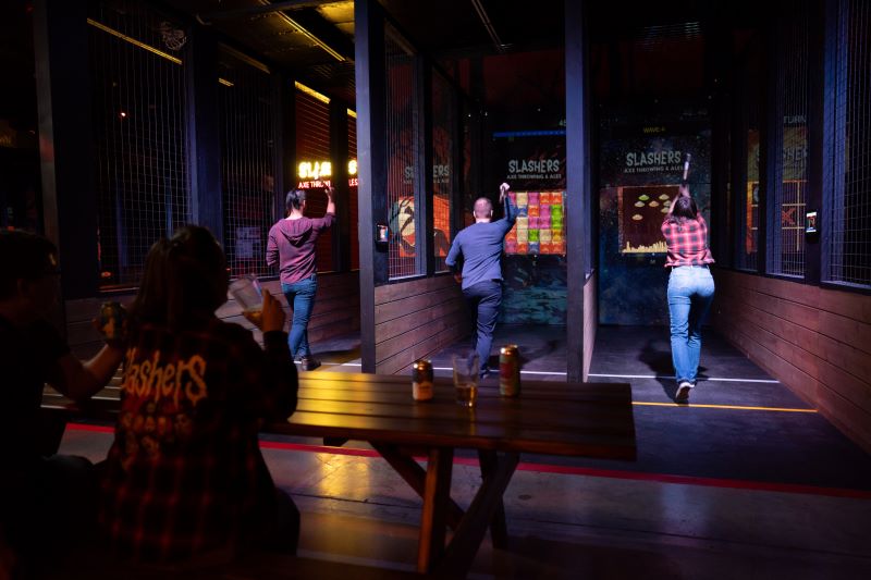 Horror-Themed Axe Throwing 1