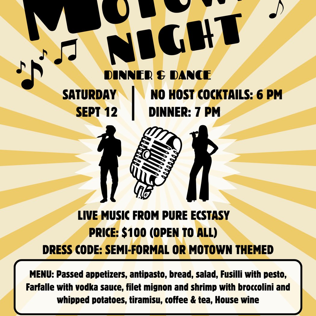 Motown Night Dinner & Dance 1