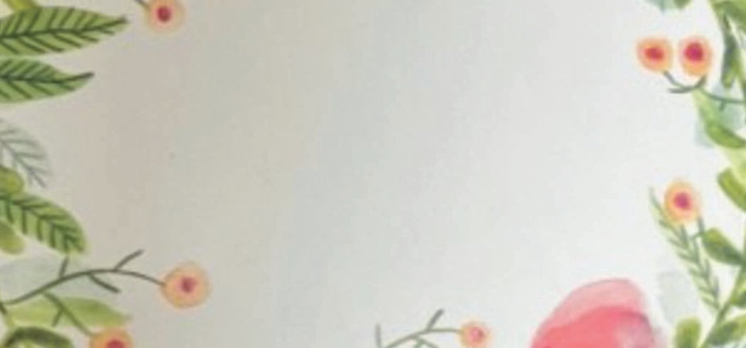 Dessinez votre couronne de fleur à l'aquarelle 1