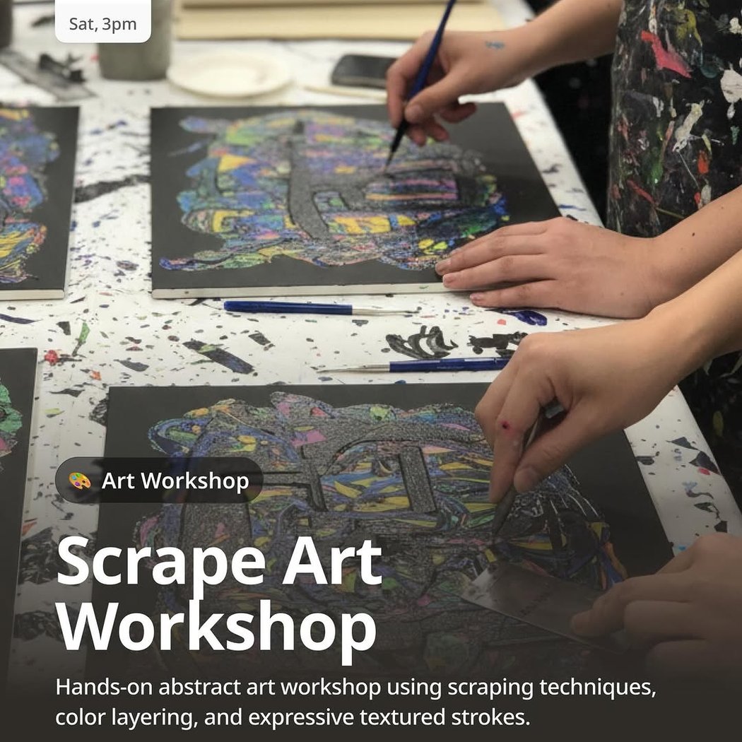Scrape Art Workshop 1