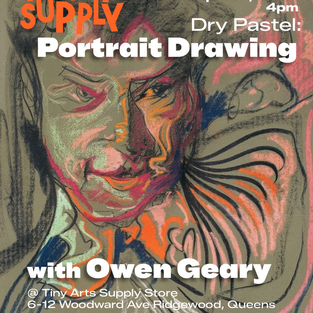 Dry Pastel Portrait Drawing with Owen Geary 1