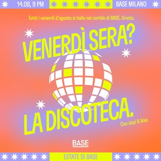 VENERDÍ SERA? LA DISCOTECA. 1