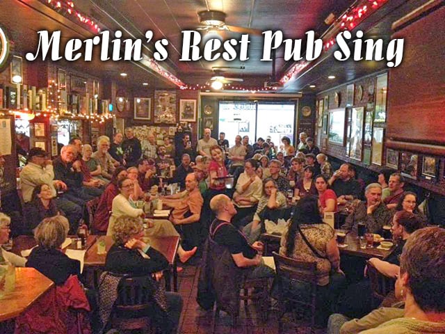 Pub Sing at Merlins Rest 1