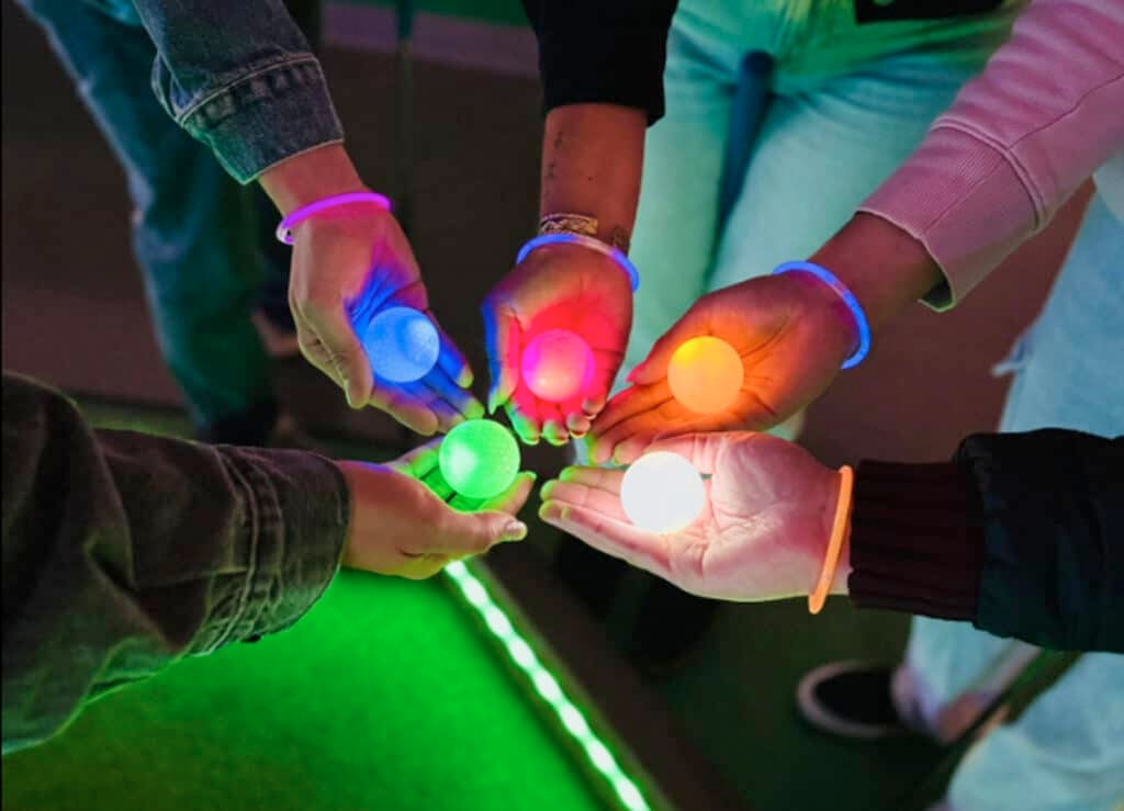 Glow Golf at Subpar Miniature Golf 1