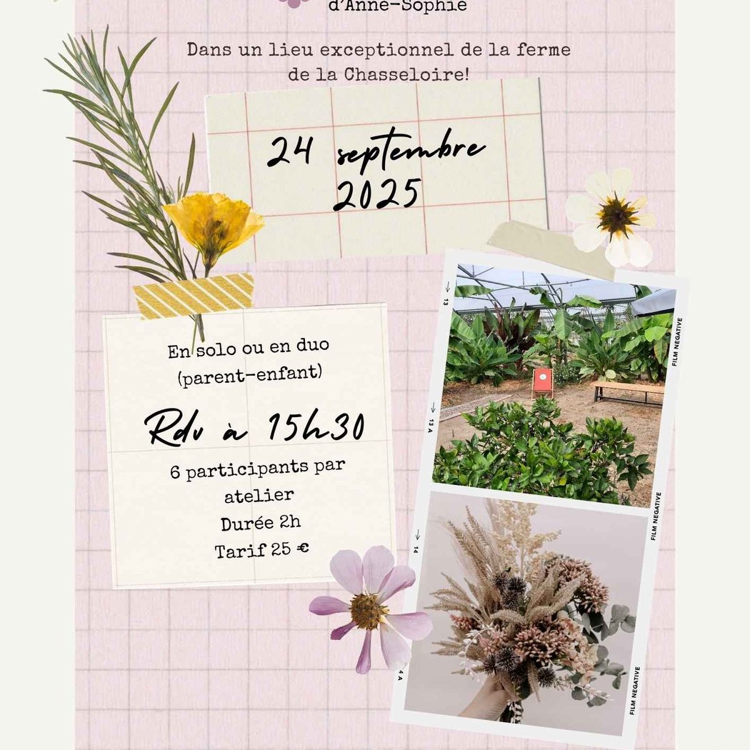 Atelier floral avec CréAnneSo 1