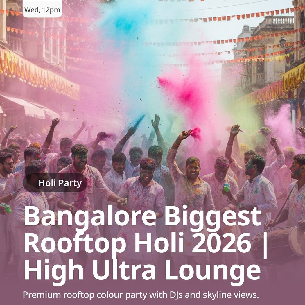 Bangalore Biggest Rooftop Holi 2026