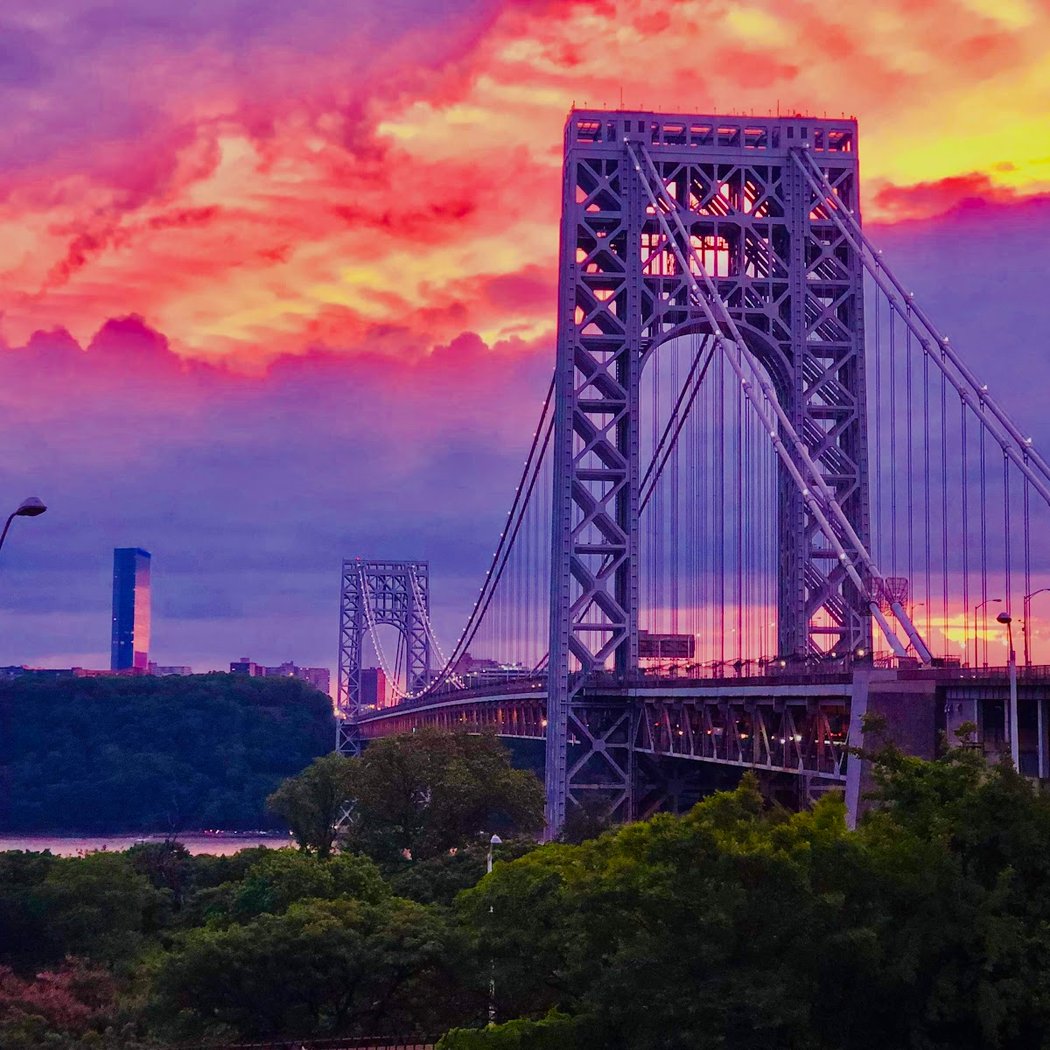 Cycling Race Across the George Washington Bridge 1