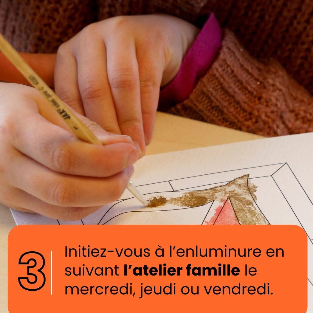 Atelier famille : initiation à l'enluminure 1