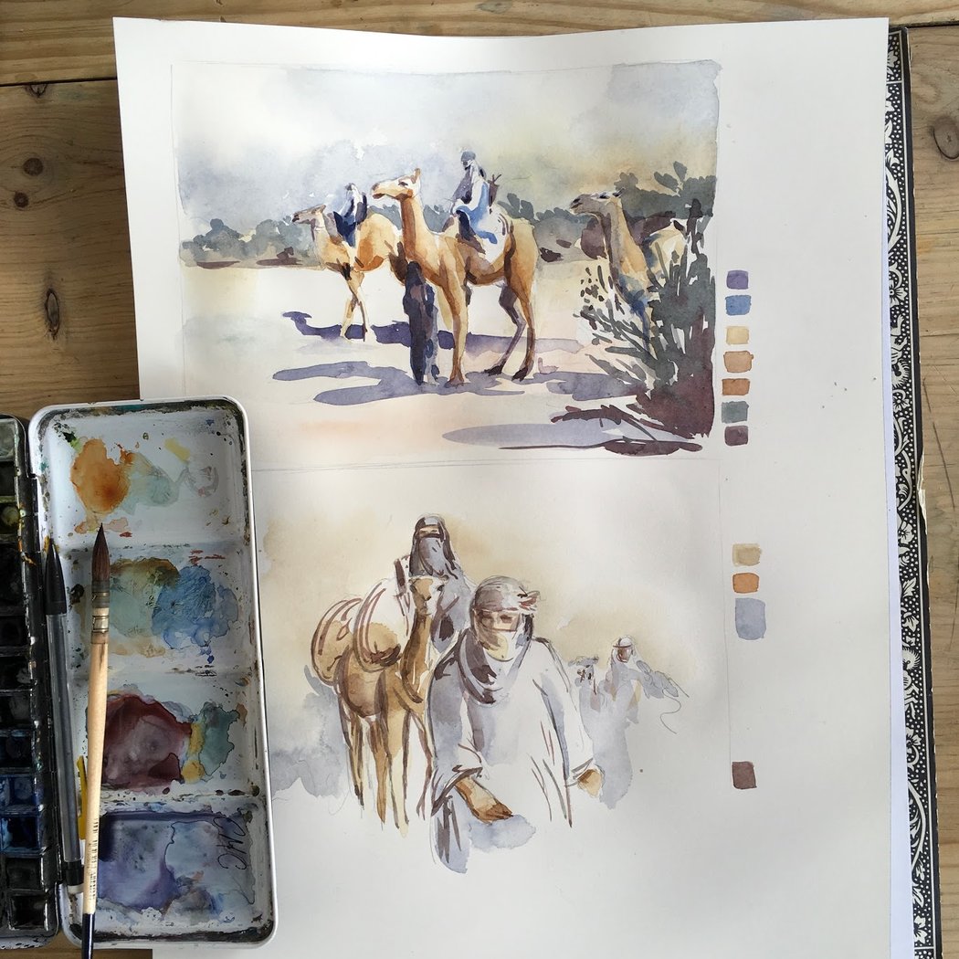 Workshop Watercolor Cmc / Course & Internship D'aquarelle 1